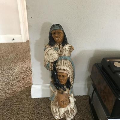 Handmade in Mexico Indian Statue (Set of 2)