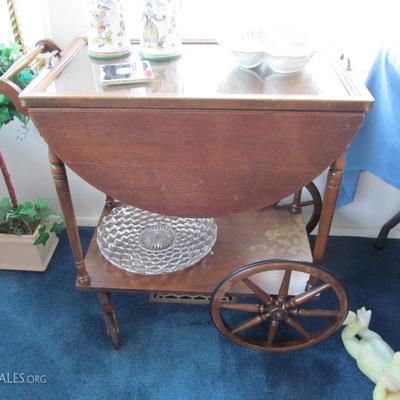 antique tea cart