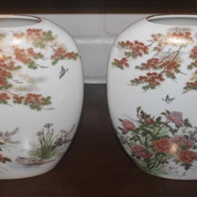 Pair of Asian style vases
