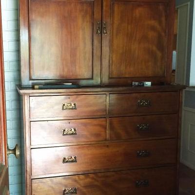 Antique Linen cabinet, chest of drawers
