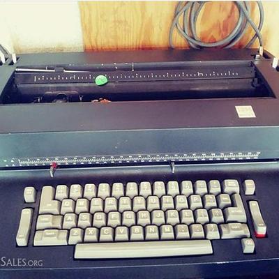 Vintage IBM electric typewriter.