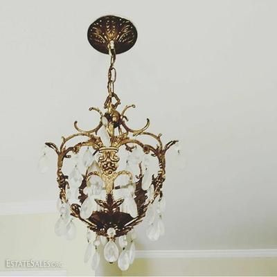 Vintage art deco chandelier. 