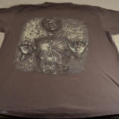 Vintage Return of the Jedi T-Shirt:  Han Solo in carbonite, 1996. Excellent condition. Adult large. 