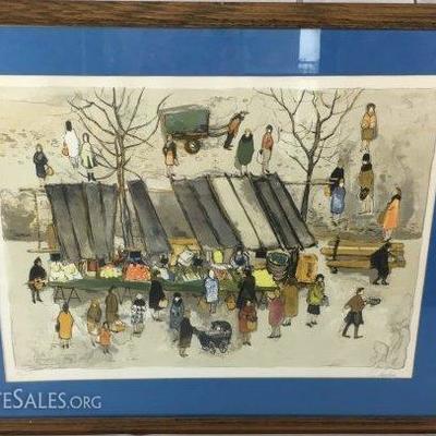 Nathalie Chabrier signed & numbered lithograph