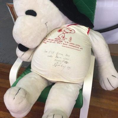 Store Display Snoopy Signed by Charles Schulz 
