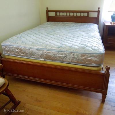 Vintage double bed and mattress set.  Mattress is clean.