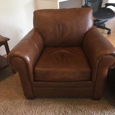 Ethan Allen Leather Chair