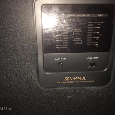 Sony HiFi Stereo Sen R4400 powered Sub and Tower Speakers