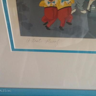 Melanie Taylor kent framed and signed by artist