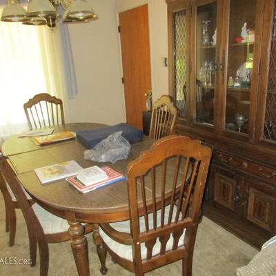 dining room table and buffet