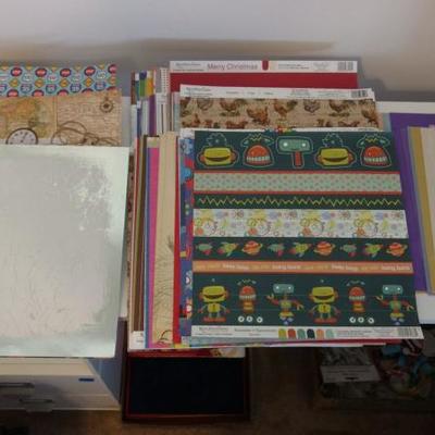 Nice assortment of 12x12 printed papers for scrapbooking, cardmaking, etc.