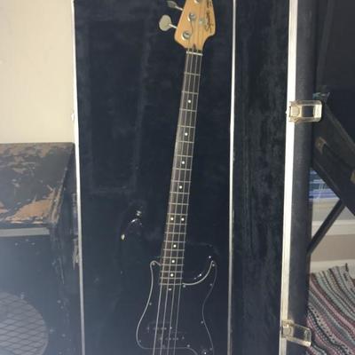 squire bass and case