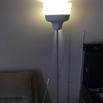 tall white lamp