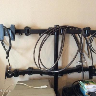 Monitor swivel arms