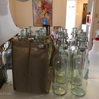 glass brew bottles