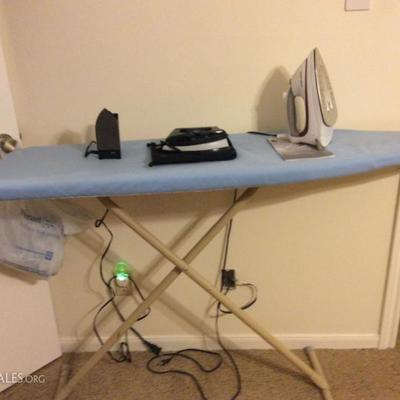 ironing board and irons