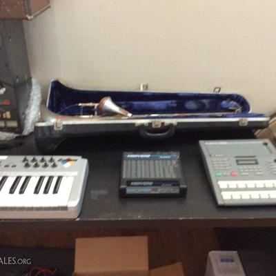trombone and mixers