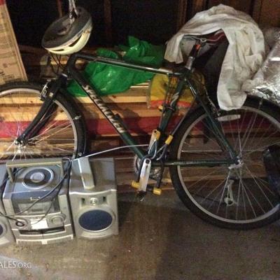 bicycle and stereo