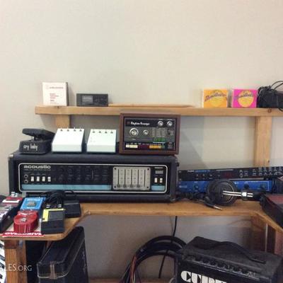 plenty of music equipment