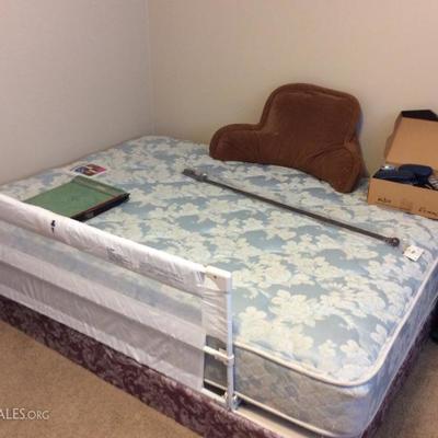 bed child guard, back pillows, queen bed