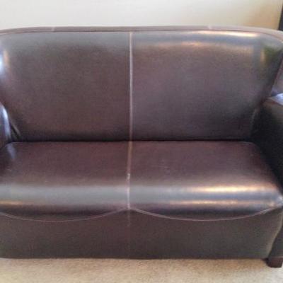 Pier 1 Import Leather Love Seat