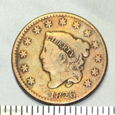 1826 Large Cent US Liberty