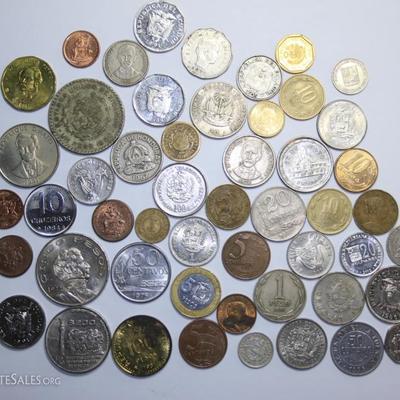 51 Assorted South America & Latin America Coins