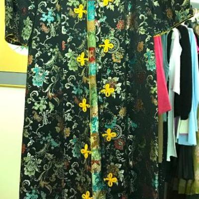 Chinese silk duster jacket