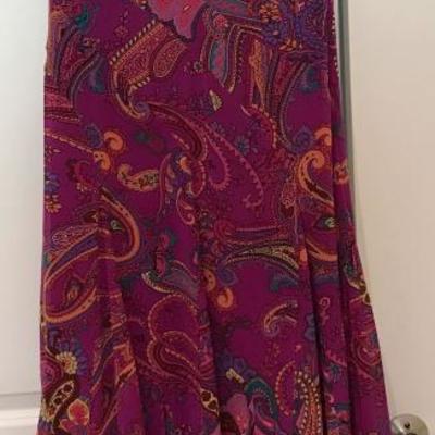 Jones New York sleeveless pink paisley dress