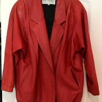John Carlisle San Francisco Red Leather Jacket