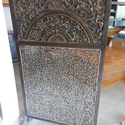 Hand Carved Wood Screen
Measure - 39 1/2 W 66 1/4 H
Price - $200