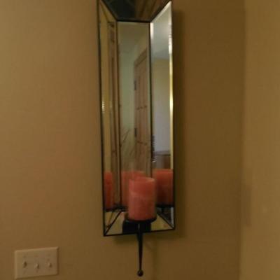 Mirrored Wall Candle Holder
Price - $35