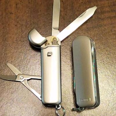 Vintage Kowell combi-lighter/knife/scissors