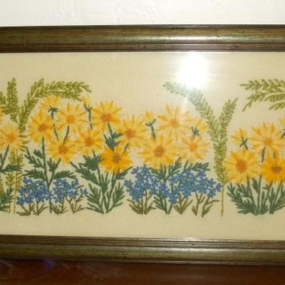 70's Embroidered Wall Hanging
