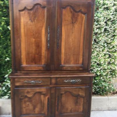 19th century French Buffet a deux corps...beautiful, solid piece...no room for it in this house, but could be in yours!