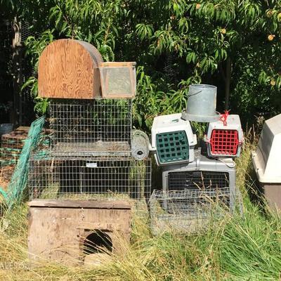 Cages/ Crates: Woofers, Bunny, Chickens, Reptile.....