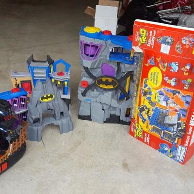 Fisher Price Trio BatMan Batcave Super MEGA Set