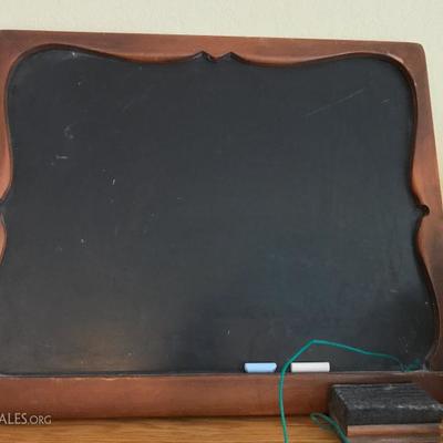 Antique slate blackboard