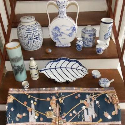 MVT115 Blue and White Ceramic Japanese Items & More!

