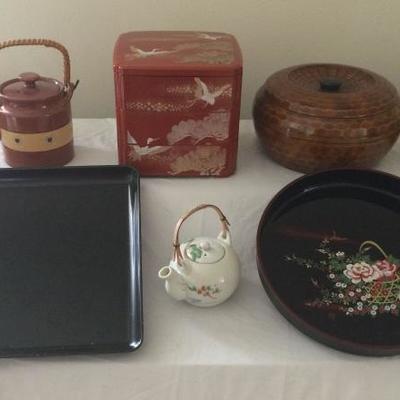 MVT072 Japanese Lacquerware, Japanese Teapots and More!
