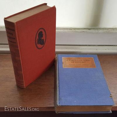 MVT211 Antique Books - A Parody of History 1921 & Gentleman Johnny Burgoyne 1939
