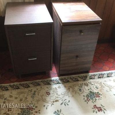 MVT299 Two File Cabinets and Area Rug
