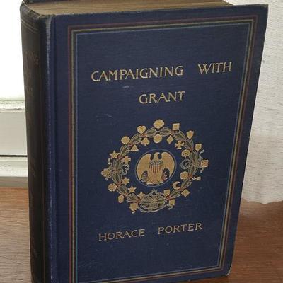 MVT198 Antique Book - Campaigning With Grant 1897
