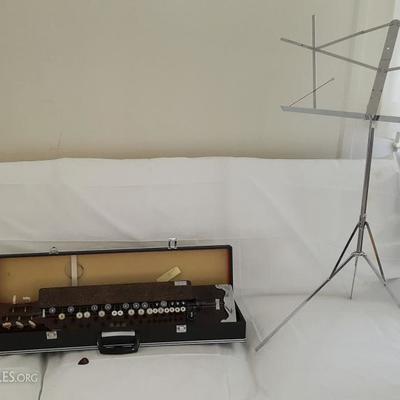 MVT027 Electric Japanese Koto with Case, Music Stands & More
