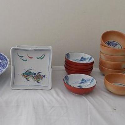 MVT109 Japanese Ceramic Dishes Lot

