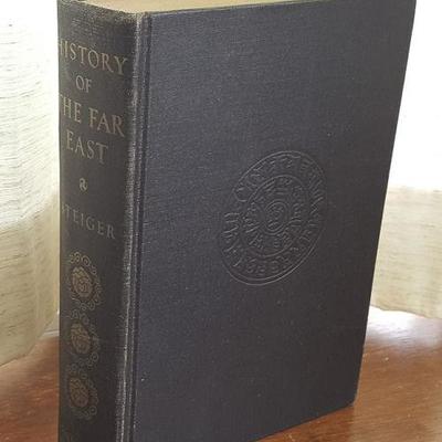 MVT204 Vintage History of the Far East 1944 Hardcover Book
