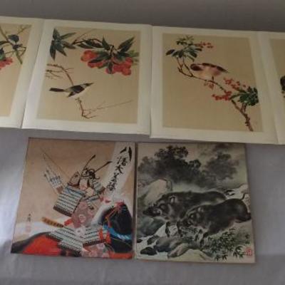 MVT040 Set of Chinese Bird Prints and Japanese Prints
