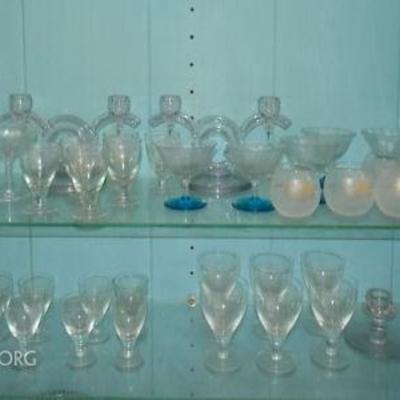 MVT121 Assorted Wine Glasses and Candelabra
