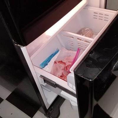 GE Double door refrigerator with bottom freezer