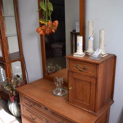 vintage dresser with mirror - half off this weekend